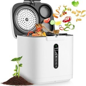 4L Electric Composter for Kitchen, Smart Compost Bin Outdoor/Indoor, Odorless/Auto-Cleaning/ 3 Modes/Intelligent LED Display, Turn Food Waste to...