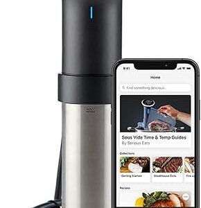 Anova Culinary Sous Vide Precision Cooker Pro, 1200 Watts, Black and Silver