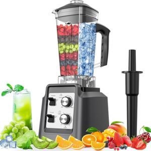 Blenders for Kitchen, Smoothie Blender, Professional Countertop Blender for Smoothies, 1800 Peak Watts, 68 Oz Large Capacity, for Ice Crush, Frozen...