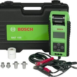 Bosch BAT155 Heavy Duty Battery Tester with Integrated Printer - Use with 6V and 12V Batteries, 12V and 24V Charging Systems, Large
