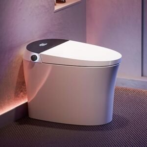 CANEST Smart Bidet Toilet, Smart Toilet with Bidet Built in, Pump-assisted Flush, Foot Sensor Operation, Warm Water, Heated Seat, Air Dryer,...