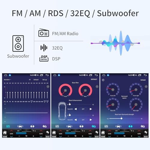 Car Radio for Ford Explorer 2011-2019 Stereo Upgrade 12.1 inch Touch Screen Tesla Style Head Unit Replacement with Wireless Carplay & Android Auto... - Image 6