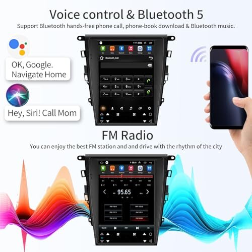 Car Radio for Ford Fusion Mondeo 2013-2018 Stereo Replacment Android 11 with Wireless CarPlay & Android Auto 12.1" Touch Screen GPS... - Image 6