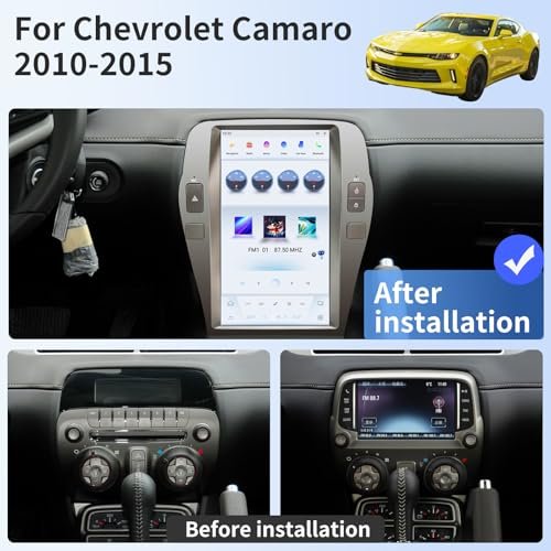Car Stereo Radio for Chevrolet Camaro 2010 2011 2012 2013 2014 2015 Radio Upgrade 12.1 Inch Touch Screen with Carplay & Android Auto SWC DSP 4G... - Image 2