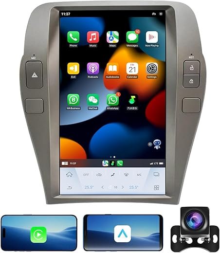 Car Stereo Radio for Chevrolet Camaro 2010 2011 2012 2013 2014 2015 Radio Upgrade 12.1 Inch Touch Screen with Carplay & Android Auto SWC DSP 4G...