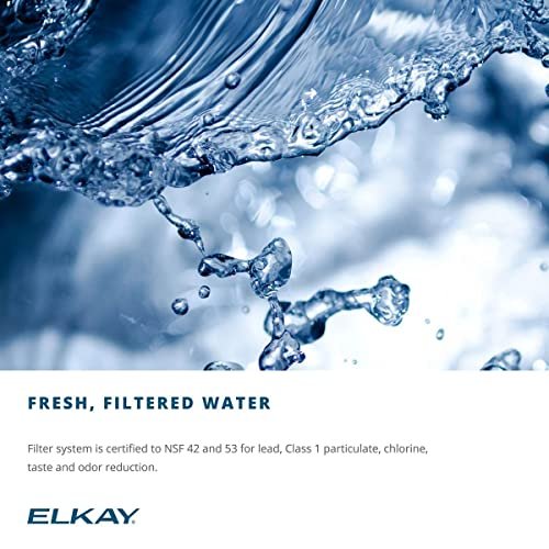 Elkay EZS8L Cooler, Push Bar-Activated, Light Gray Granite - Image 6