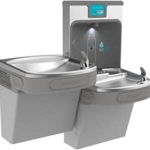 Elkay LZSTL8WSLP ezH2O Bottle Filling Station, Bi-level, Light Gray Granite