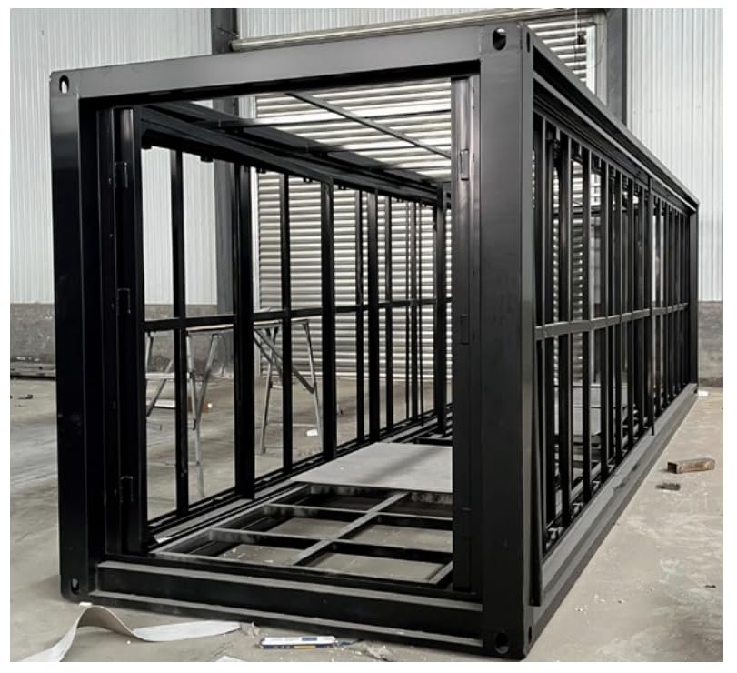 Expandable Prefabricated Container House with Lockable Windows and Doors for Camping, Storage, Outdoor Living (20 Feet), Prefab House for Living,... - Image 2