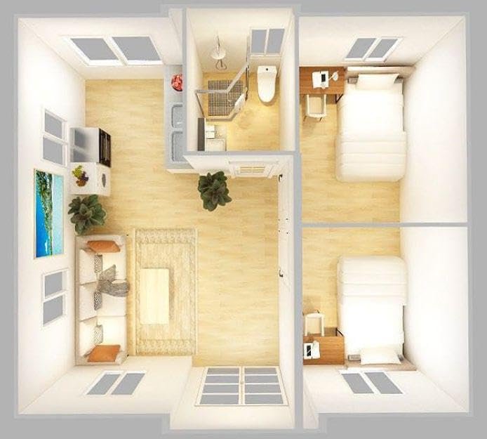 Expandable Prefabricated Container House with Lockable Windows and Doors for Camping, Storage, Outdoor Living (20 Feet), Prefab House for Living,... - Image 5