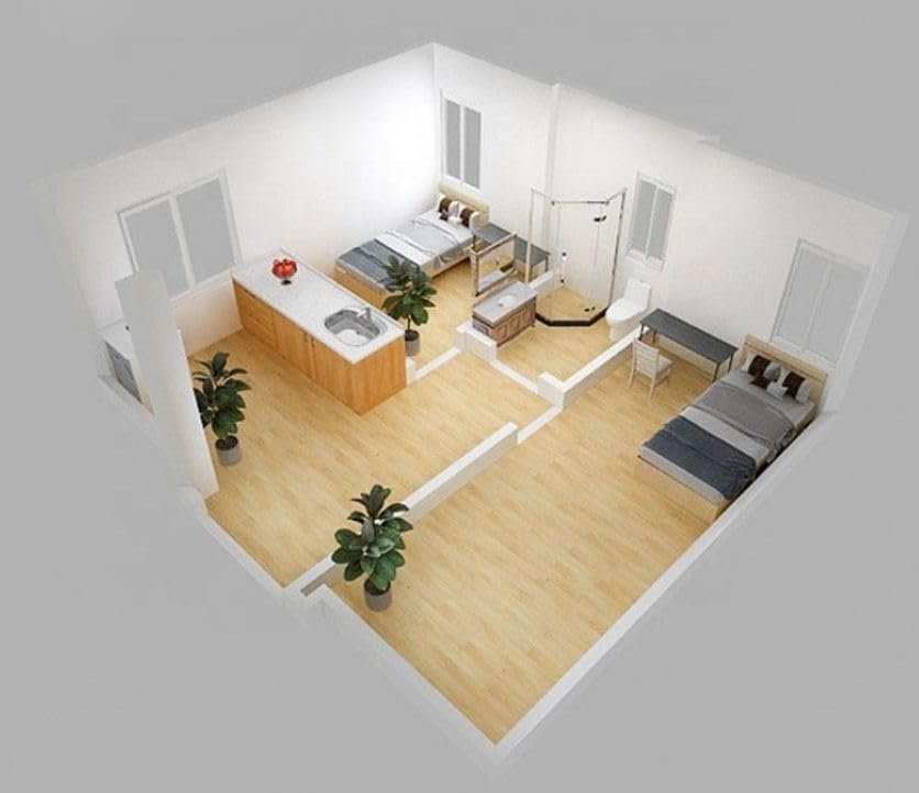 Expandable Prefabricated Container House with Lockable Windows and Doors for Camping, Storage, Outdoor Living (20 Feet), Prefab House for Living,... - Image 6