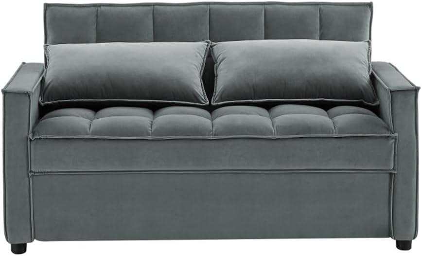 Grey Two-Person Sofa Bed Robuste Et Soft and Comfortable for Indoor Living Room Furniture