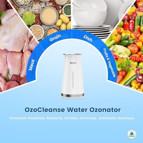 Ozone Generator Fruit and Vegetable Washing Machine with Ozone Bubble Removes Pesticides Bacteria Hormone Residues, Fruit Vegetable Cleaner Device... - Image 2