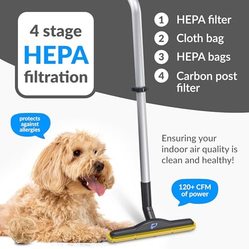 Prolux X8 Pro Backpack Canister Vacuum, Cleaner Air with 4 Stage Filtration, Super-Suction Power, 50' Power Cord, Adjustable Straps, Gadgets Galore... - Image 4