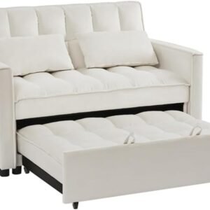 Velvet Sofa Bed Soft and Comfortable Easy to Assemble for Indoor Living Room Furniture