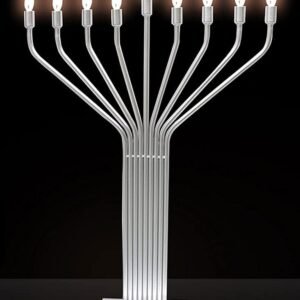 Zion Judaica Extra Large Electric Menorah 44'' Big Display Minorah w/Auto Lighting LED Bulbs Included - for Indoor use Only Lighted Hanukkah...