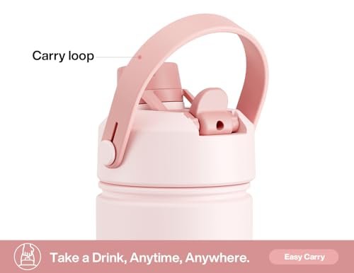 26 oz Insulated Water Bottle with 2-in-1 Straw and Spout Lid, Keep Cold 24H, Leak-Proof, Fits in Car Cup Holder, Stainless Steel Water Bottle for... - Image 5