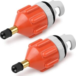 2Pcs Stand Up Paddle Board Pump Adapter, Strong Sealing Inflatable Boat SUP Pump Adaptor, Conventional Air Adapter Quickly Inflation, SUP Air...