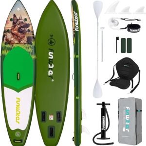FunWater Inflatable Paddle Board 10'6" x 33" Stand Up Paddle Boards with Premium Accessories, SUP Paddle Board for Adults & Youth of All Skill...