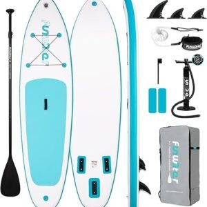 FunWater Inflatable Ultra-Light Stand Up Paddle Board for All Skill Levels with Premium SUP Paddleboard Accessories,Non-Slip Comfort Deck for Youth...