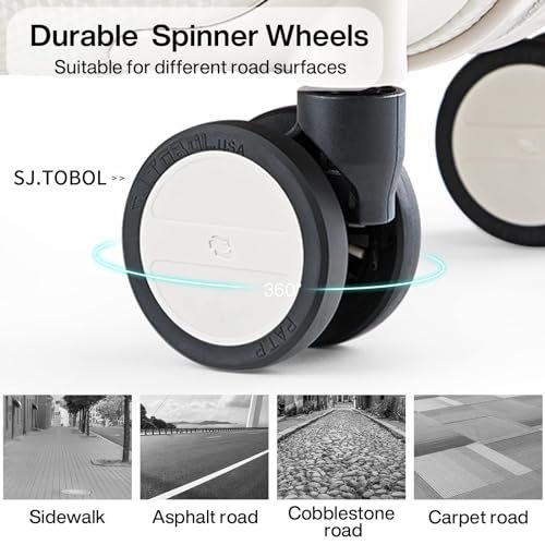 Hanke Luggage Sets 2 piece Carry On Luggage with Wheels PC Hard Shell Suitcases Lightweight Checked Travel Luggage Large Travel Suitcase Woman Men... - Image 4