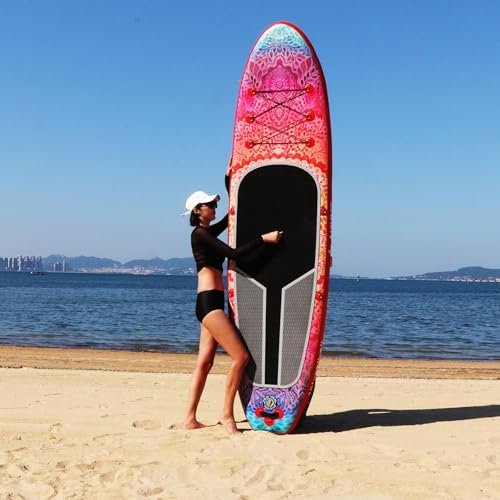 Inflatable Paddle Board for Adult, Paddle Board for All Skill Levels, Wide SUP Board with Primium Accessories Include SUP Carry Bag, Hand Pump, 10L... - Image 4