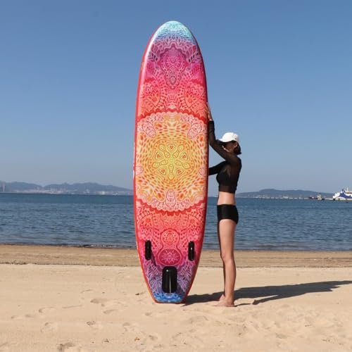 Inflatable Paddle Board for Adult, Paddle Board for All Skill Levels, Wide SUP Board with Primium Accessories Include SUP Carry Bag, Hand Pump, 10L... - Image 5