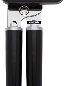 KitchenAid Classic Multifunction Can Opener and Bottle Opener Easy to Use, Razor Sharp Stainless Steel Cutting Wheel, Soft Ergonomic Handles, Black