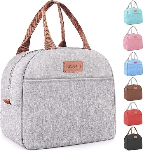 Lunch Bag for Women & Men Adult Insulated Lunch Box, Small Leakproof Cooler Food Lunch Containers Reusable High Capacity Lunch Tote Bags for Work,...