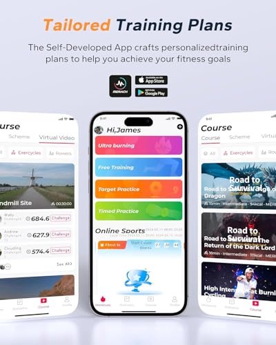 MERACH Exercise Bike, Brake Pad Stationary Bike with Exclusive App, Low Noise Indoor Cycling Bike with 300lbs Weight Capacity, Tablet Mount and... - Image 6