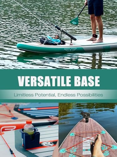 Niphean (Extra Large) Inflatable Paddle Board, SUP for 2+1 People/Family, Stand Up Paddle Board with (Beginner Friendly) StabilTrac Fin, Waterproof... - Image 5