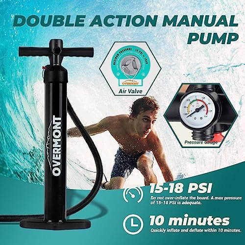 Overmont Inflatable Stand Up Paddle Board with Premium SUP Accessories, 10’6’’ Wide Durable Design, Non-Slip Stable Deck for Youth & Adults of All... - Image 5