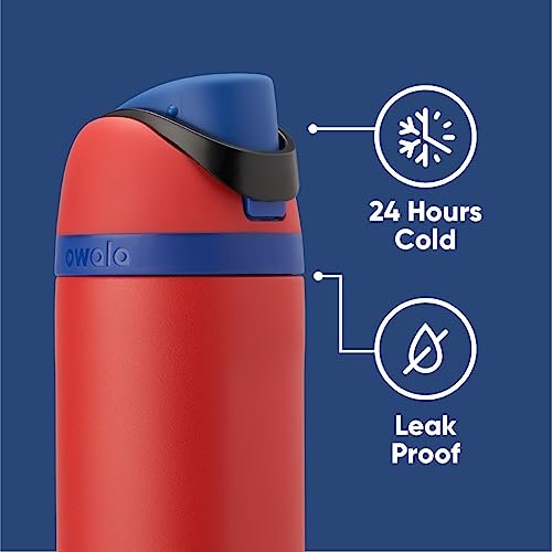 Owala Marvel FreeSip Insulated Stainless Steel Water Bottle with Straw for Sports and Travel, BPA-Free Sports Water Bottle, 24 oz, Spiderman - Image 4