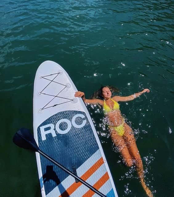 Roc Inflatable Stand Up Paddle Boards with Premium SUP Paddle Board Accessories, Wide Stable Design, Non-Slip Comfort Deck for Youth & Adults - Image 4