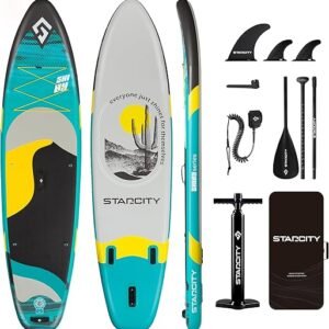 Starcity 11'*34"*6" Blow Up Paddle Board, Inflatable Paddle Board,Paddle Board,Spacious and Stable, Anti Slip and Easy to Operate, Large Size...