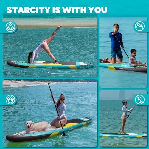 Starcity 11'*34"*6" Blow Up Paddle Board, Inflatable Paddle Board,Paddle Board,Spacious and Stable, Anti Slip and Easy to Operate, Large Size... - Image 6