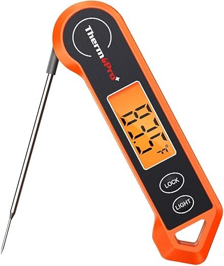 ThermoPro TP19H Digital Meat Thermometer for Cooking with Ambidextrous Backlit and Motion Sensing Kitchen Cooking Food Thermometer for BBQ Grill...