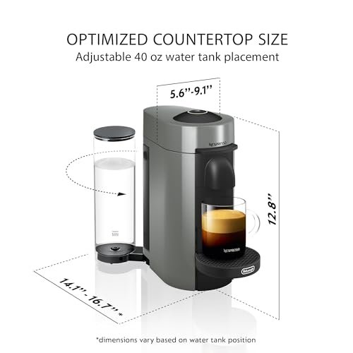 De'Longhi Nespresso Vertuo Plus Coffee and Espresso Maker by De'Longhi, Grey - Image 3
