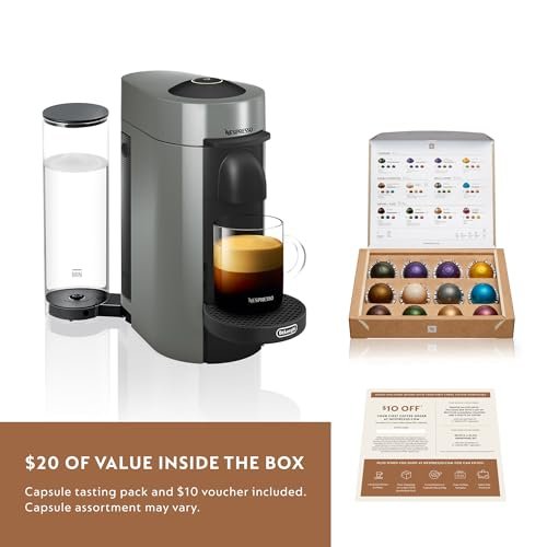 De'Longhi Nespresso Vertuo Plus Coffee and Espresso Maker by De'Longhi, Grey - Image 4