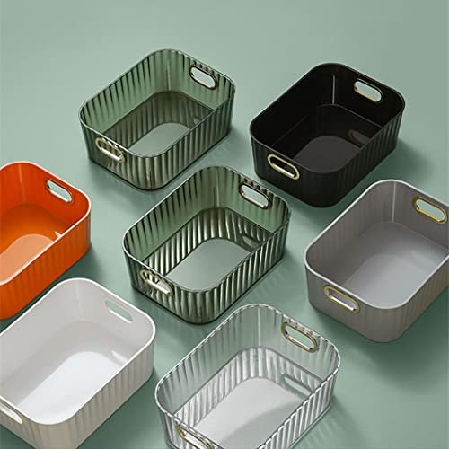 FMURY Desktop Storage Box Light Luxury Cosmetic Stationery Blanket Macaron Sundry Snack Office Home Holder(Orange) - Image 2