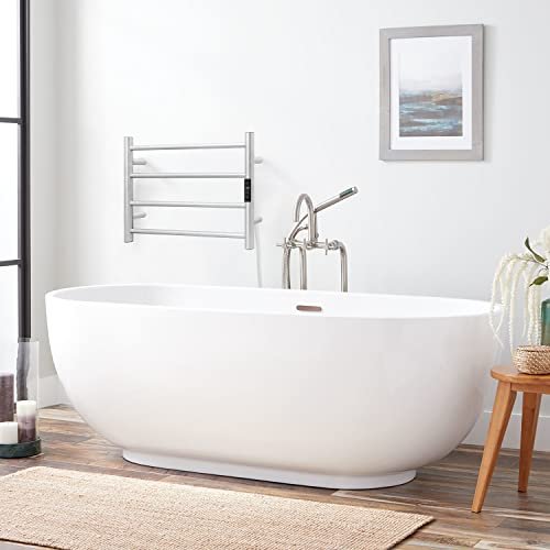 KEG Smart WiFi Towel Warmer Wall Mounted with Built-in Timer and Temperature Adjust Control, 4 Bars Electric Stainless Steel Heated Towel Racks for... - Image 7