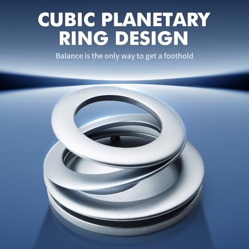 Magnetic Floating Pen with Spiral Stand, Silver, Levitating Display,Luxury Aluminum Alloy,Futuristic Design,Pen for Women &Men,Desk Decor,Gift for... - Image 3