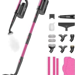 Schenley 19-in-1 Steam Mop Dual-Rod Design with Detachable Handheld Steamer for Walls, Grouts, Hard Floors, Tiles, includes Multi-purpose...