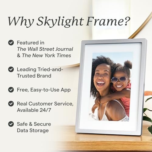 Skylight Frame – WiFi Digital Picture Frame Customer Support, Touch Screen Digital Photo Frame with Easy Setup, Photo Gifts for Parents and... - Image 5