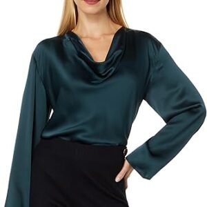 Vince Womens Cowl Nk L/S Blouse